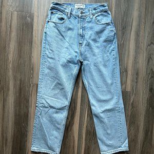 NEW Abercrombie Ankle Straight Ultra High Rise Jeans - 26/2S Curve Love - Light